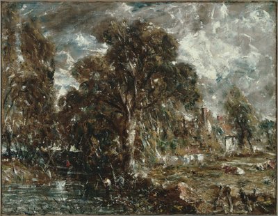 No rio Stour de John Constable