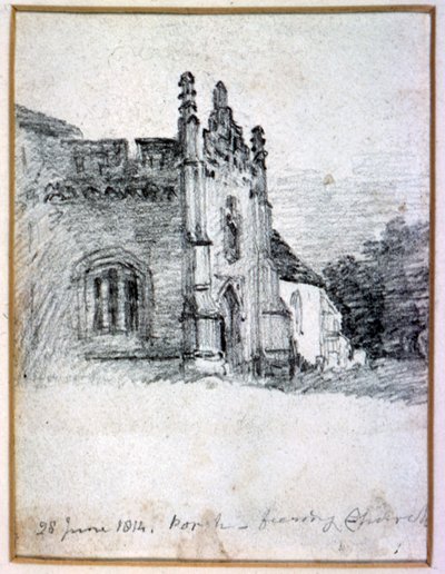Porch of Feering Church, 28 de junho de 1814 de John Constable