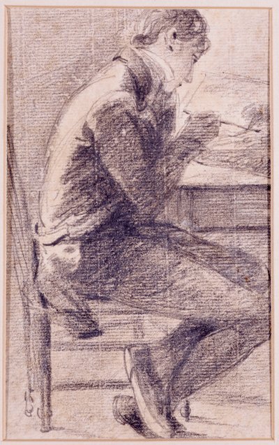 Retrato de um artista desenhando, 1801 de John Constable