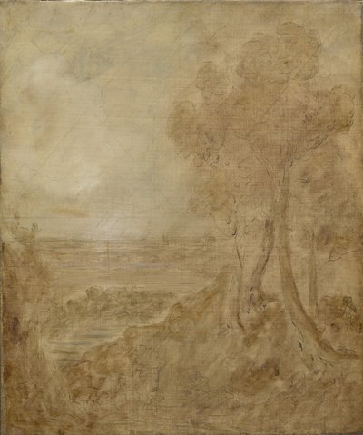 Esboço para "Dedham Vale", c.1827 de John Constable
