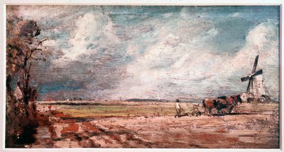 Primavera em Bergholt Oriental, Inglaterra (Pintura de John Constable