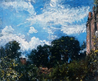 Estudo do céu e das árvores (óleo sobre tela) de John Constable
