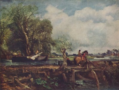 O cavalo pulando, 1825, c1950. de John Constable