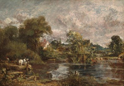 O Cavalo Branco, 1818-1819. de John Constable