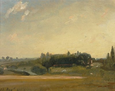 Vista para a Reitoria, East Bergholt, 1813. de John Constable