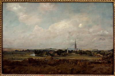 Vista de Salisbury na Inglaterra Pintura de John Constable (1776-1837) (ec.engl.) Sol. 0,35x0,51 m Paris, Musee du Louvre. de John Constable