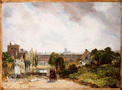 Vista da cidade de Londres a partir de Sir Richard Steele "s Cottage, Hampstead, c.1832 de John Constable