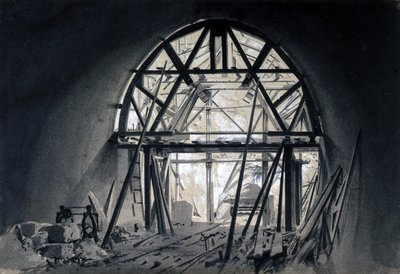 North Church Tunnel, 17 de junho de 1837 (caneta e tinta e papel) de John Cooke Bourne