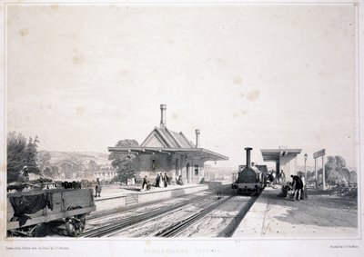 Estação Pangbourne, 1846 de John Cooke Bourne