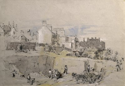 Park Street, Camden Town, c.1836-39 (desenho a lápis) de John Cooke Bourne