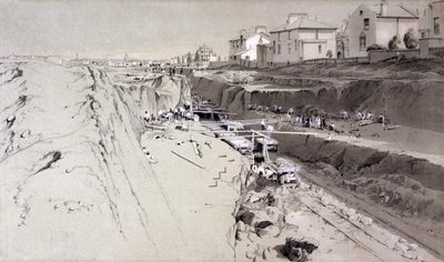 Park Village, 26 de agosto de 1836 (caneta e tinta e papel) de John Cooke Bourne