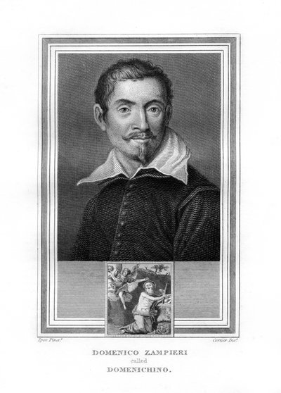 Domenichino, pintor da época barroca italiana, 1825. de John Corner