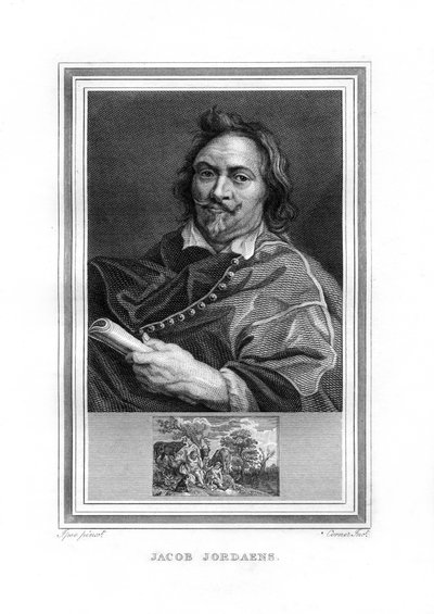 Jacob Jordaens, pintor da época barroca flamenga, 1825. de John Corner