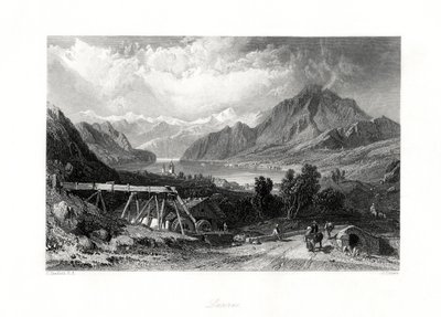 Lucerna, Suíça Central, século XIX de John Cousen