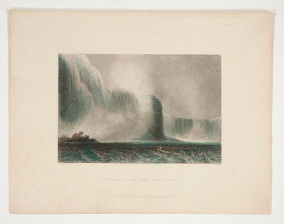 Niagara Falls from the Ferry, ilustração para Nathaniel Parker Willis de John Cousen