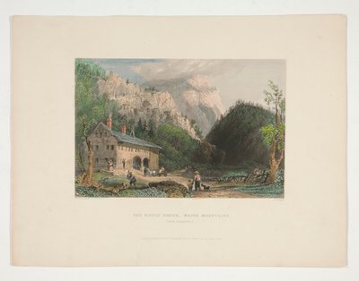 The Notch House, White Mountains, New Hampshire, ilustração para Nathaniel Parker Willis de John Cousen