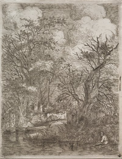 Parte de trás dos moinhos, c. 1812-1813. de John Crome