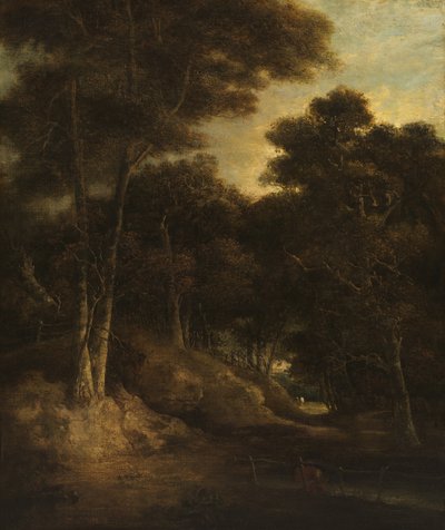 Paisagem - Borda de uma madeira, c.1800-20 de John Crome