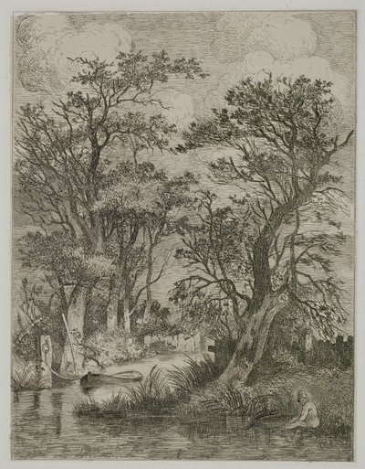 Riverscene, pub. por J. & W. Freeman, 1821 de John Crome