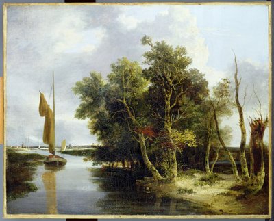 Cerejas sobre o Yare (óleo sobre tela) de John Crome