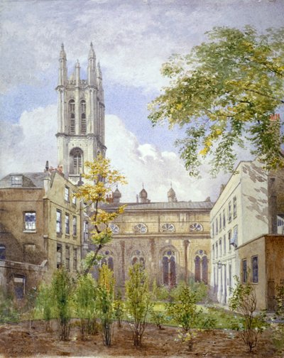 Igreja de São Miguel, Cornhill, City of London, 1882.                      de John Crowther