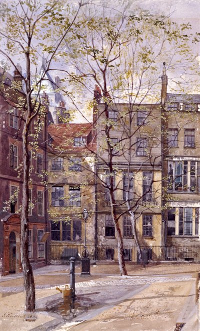 Templo Interior, Londres, 1880 de John Crowther