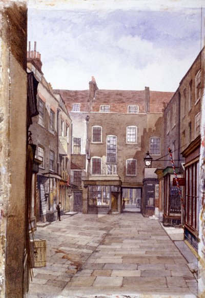 Edifícios dos Vendedores de Couro, London Wall, Londres, 1883 de John Crowther