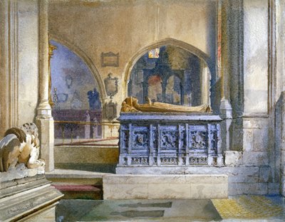 Monumento de Lord e Lady Crosby na Igreja de Santa Helena, Bishopsgate, Cidade de Londres, 1883 de John Crowther