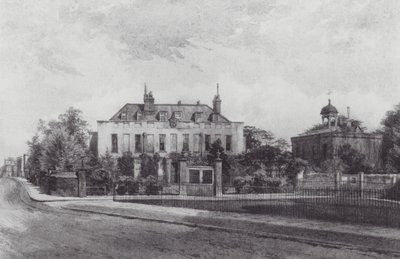 Londres perdida: Stockwell Park House, a partir de Stockwell Park (litografia) de John Crowther