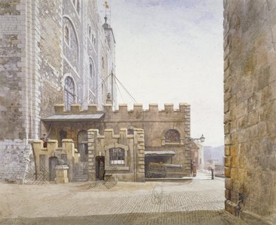Escritório de ordenação no fundo da Torre Branca, Torre de Londres, Stepney, Londres, 1883 de John Crowther