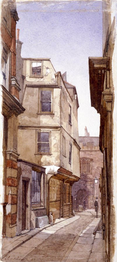 Residência do Pai de Ana Bolena, Grande Santa Helena, Londres, 1883 de John Crowther