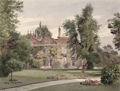 Vista lateral da casa de Raleigh, Brixton Hill, Lambeth, 1887 de John Crowther