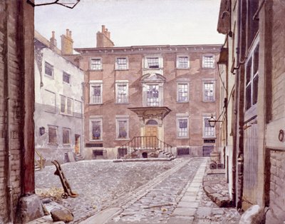 Casa de Sir Christopher Wren, Botolph Lane, Londres, 1886 de John Crowther