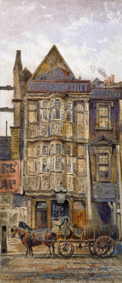 Casa de Sir Paul Pindar, Bishopsgate, City of London, 1879 de John Crowther