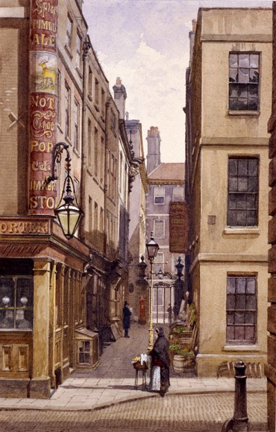 Stag Public House, Devereux Court, Londres, 1887 de John Crowther