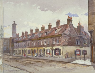 Vista da Old Pye Street, Westminster, Londres, 1883 de John Crowther