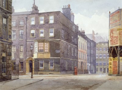 Vista da junção da Howard Street com a Norfolk Street, Londres, 1880 de John Crowther