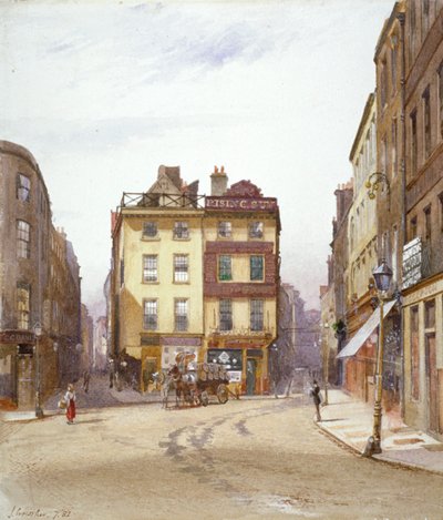 Wych Street e Holywell Street, Westminster, Londres, 1881 de John Crowther
