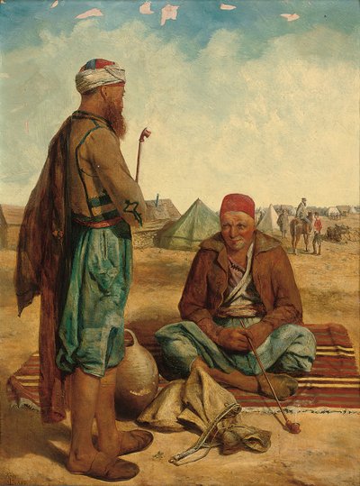 Os fumantes, 1856 de John Dalbiac Luard