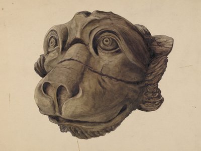 Gárgula de cabeça de gato de John Davis