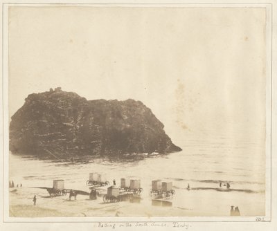 Tomar banho nas areias do sul, Tenby. de John Dillwyn Llewelyn
