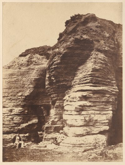 Rochas em Livermead perto de Torquay Inglaterra, c. 1852 de John Dillwyn Llewelyn