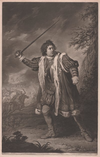 David Garrick como Richard III de John Dixon