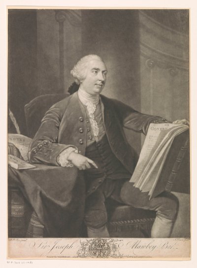 Portret de Joseph Mawbey Sir Joseph Mawbey Bar. (título no objeto) de John Dixon