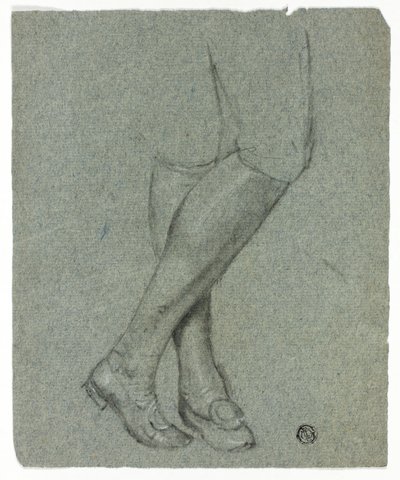 Pernas cruzadas de uma figura de pé de John Downman
