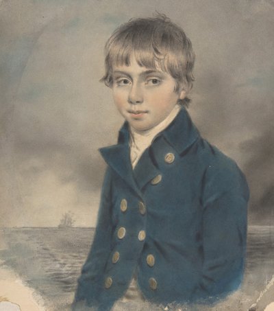 Memento Retrato de um jovem Midship-Man, final do século 18-início do século 19. de John Downman