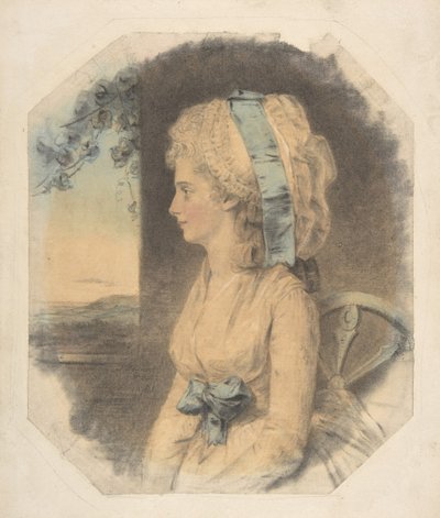 Miss Mary Cruikshank, única irmã de James Cruikshank, 1781. de John Downman
