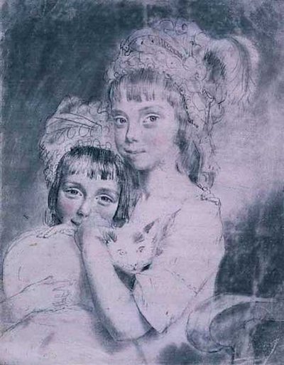 No.1843 The Two Miss Comparts de John Downman