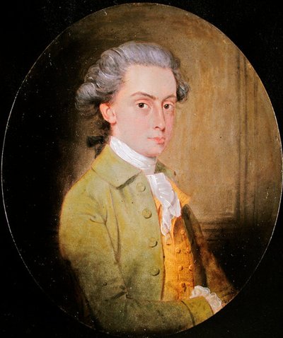 Retrato de John Heigham de Humstan (óleo sobre painel) de John Downman
