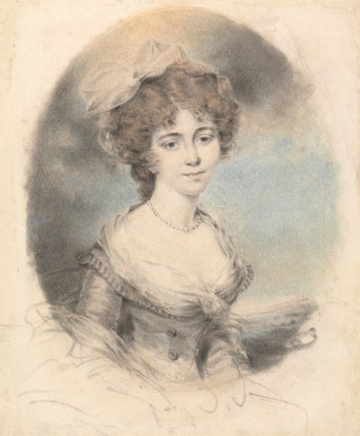 Retrato de uma Senhora, Frente Virada de John Downman